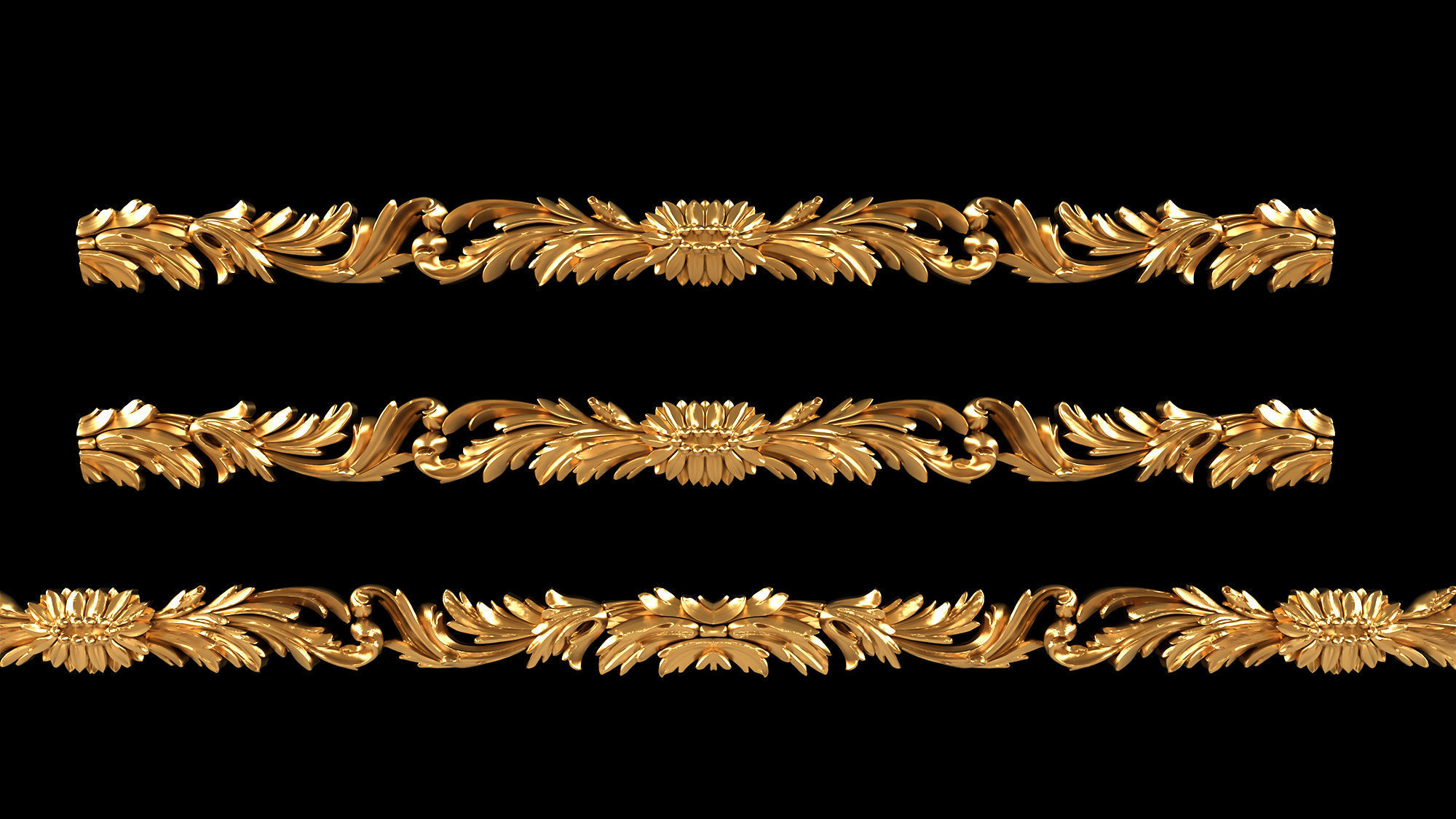 Carved decor4 3D model_2