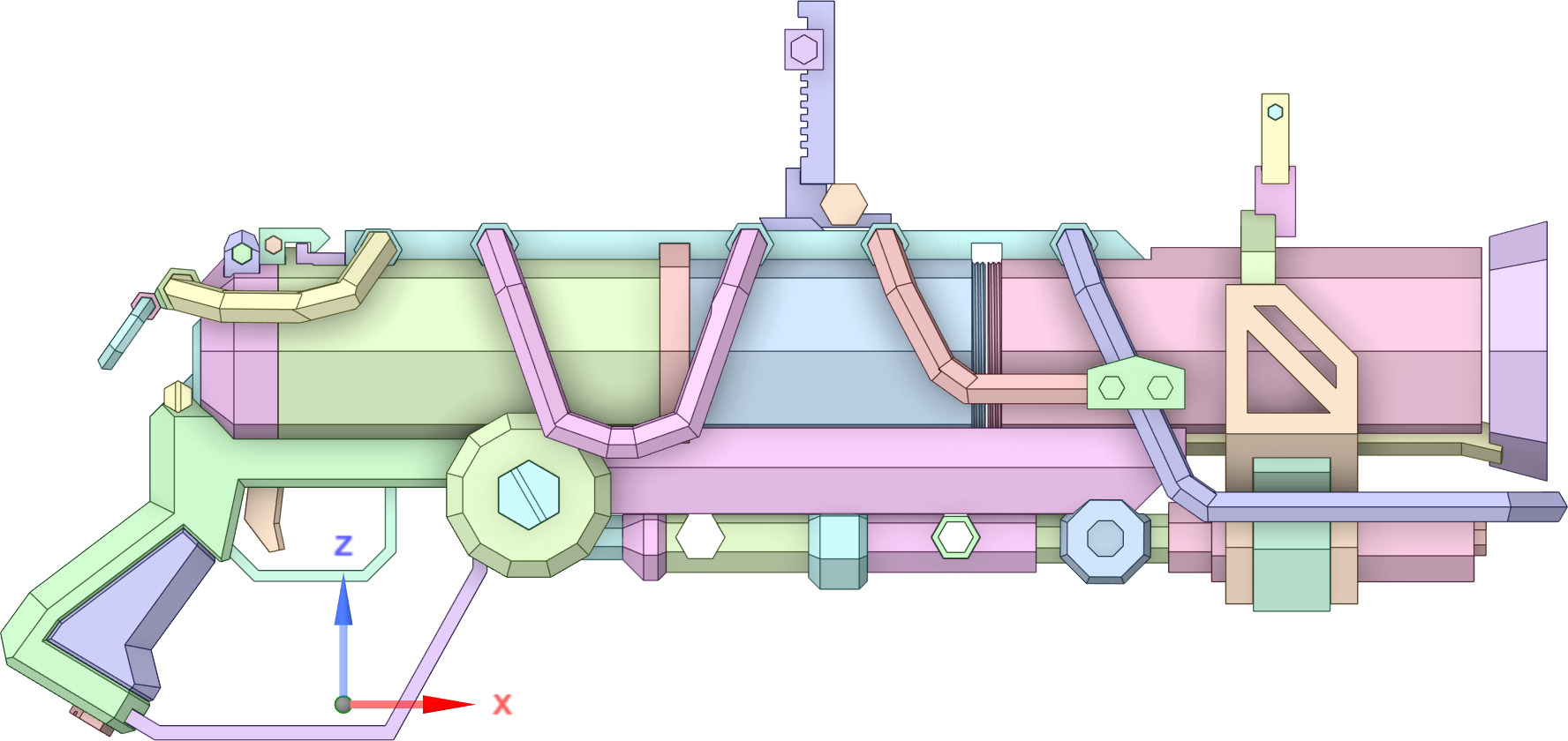 Deep Rock Galactic - Deepcore 40mm PGL - Lifesize Prop 3D print model_10