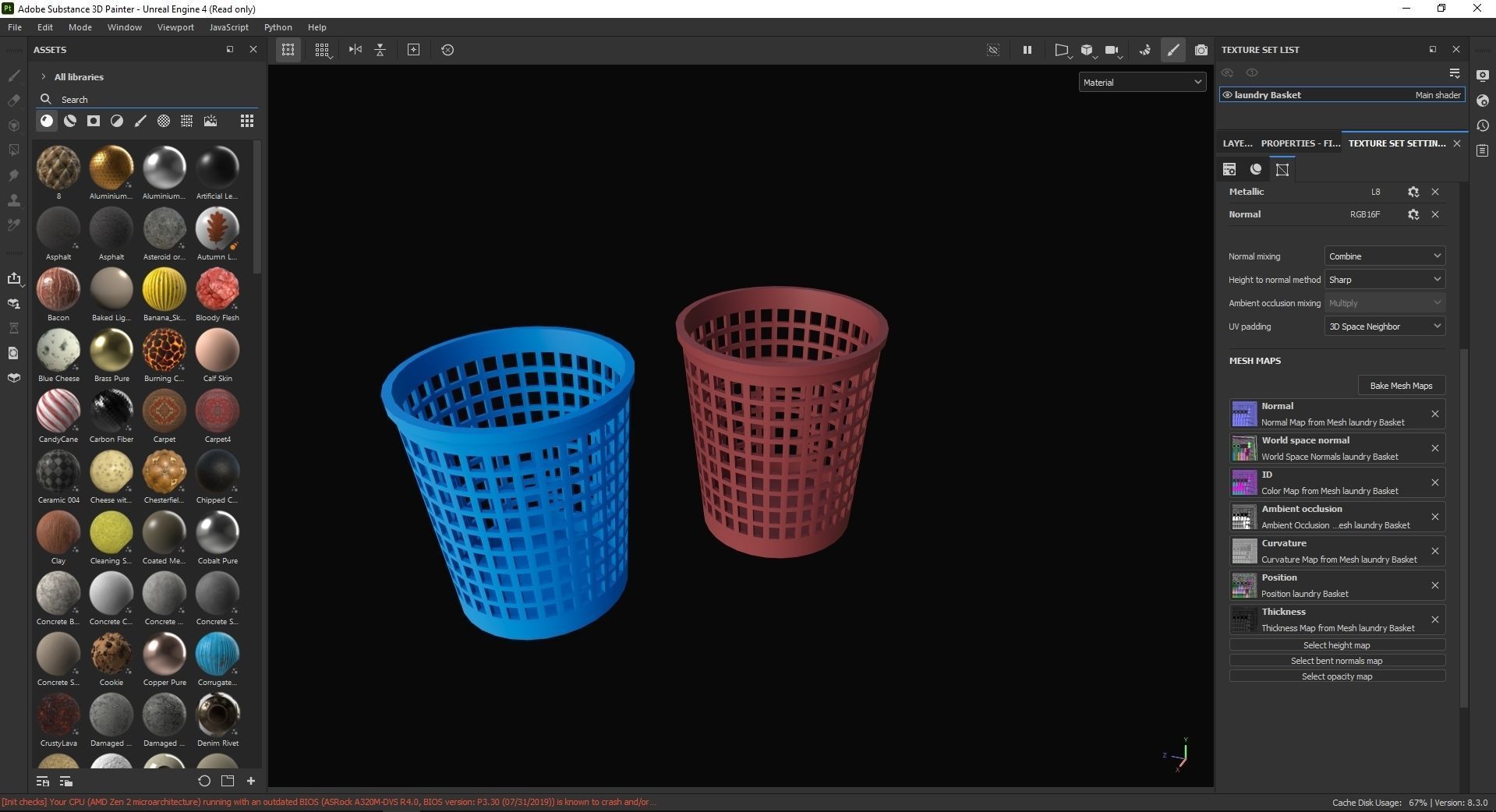 laundry Basket 3D Model Low-poly 3D model_7