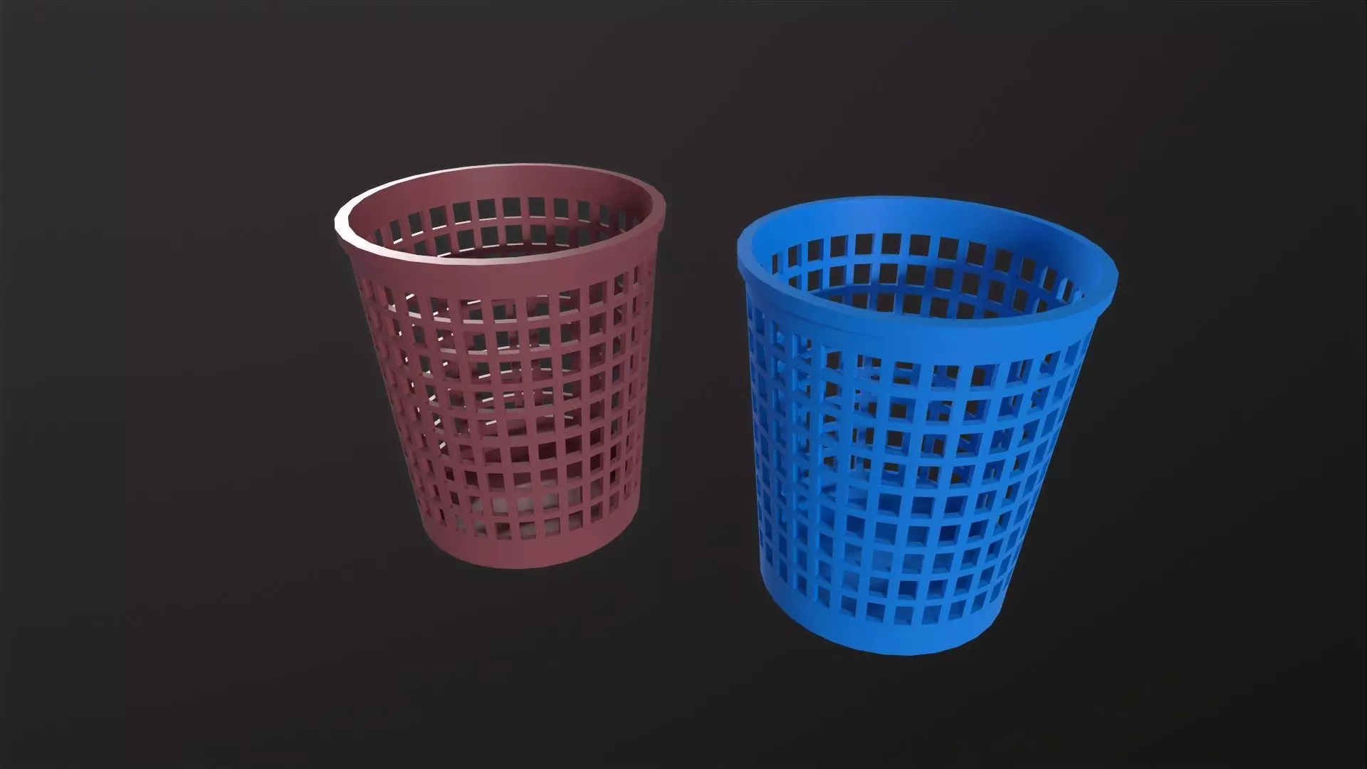 laundry Basket 3D Model Low-poly 3D model_0