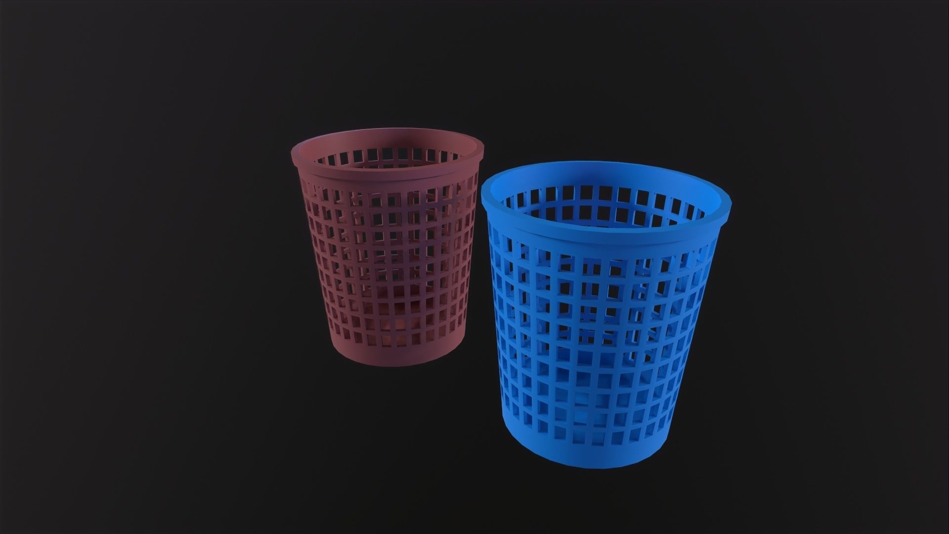 laundry Basket 3D Model Low-poly 3D model_4