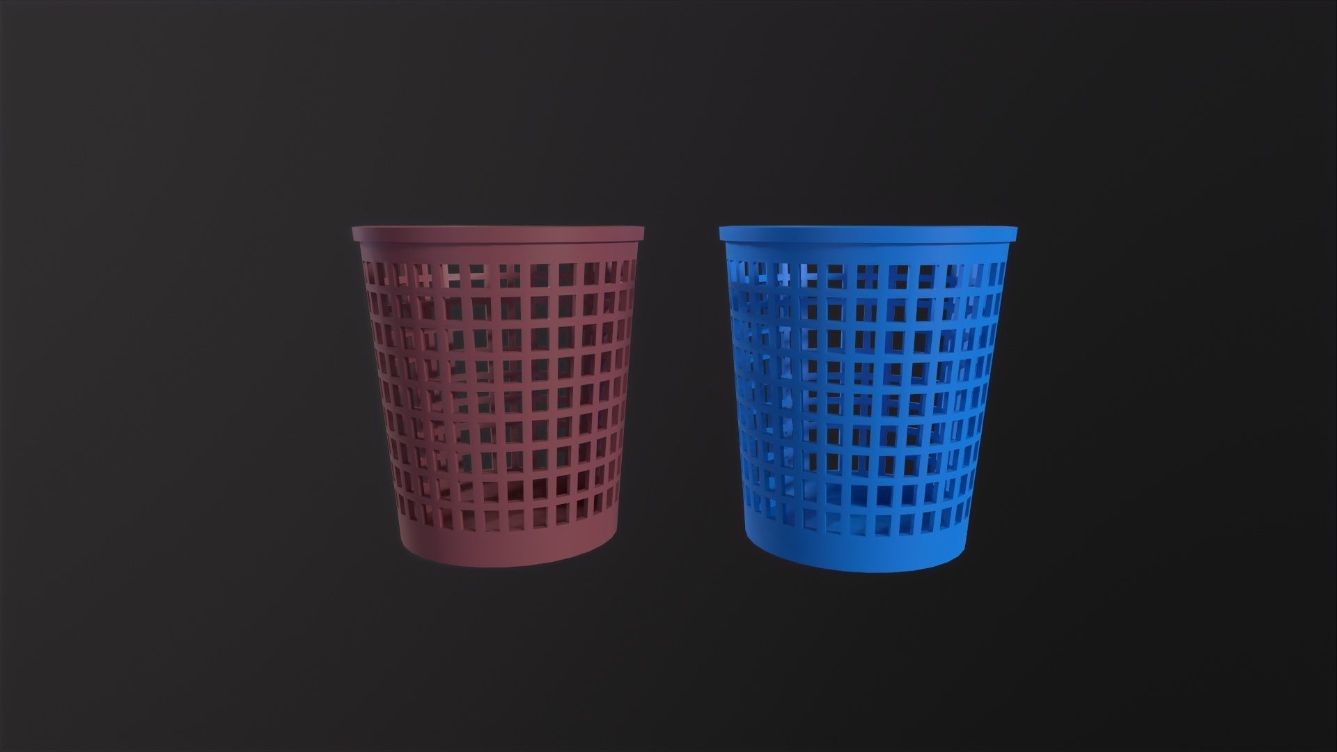laundry Basket 3D Model Low-poly 3D model_3