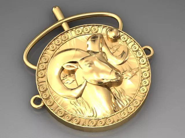 Aries pendant 3D print model