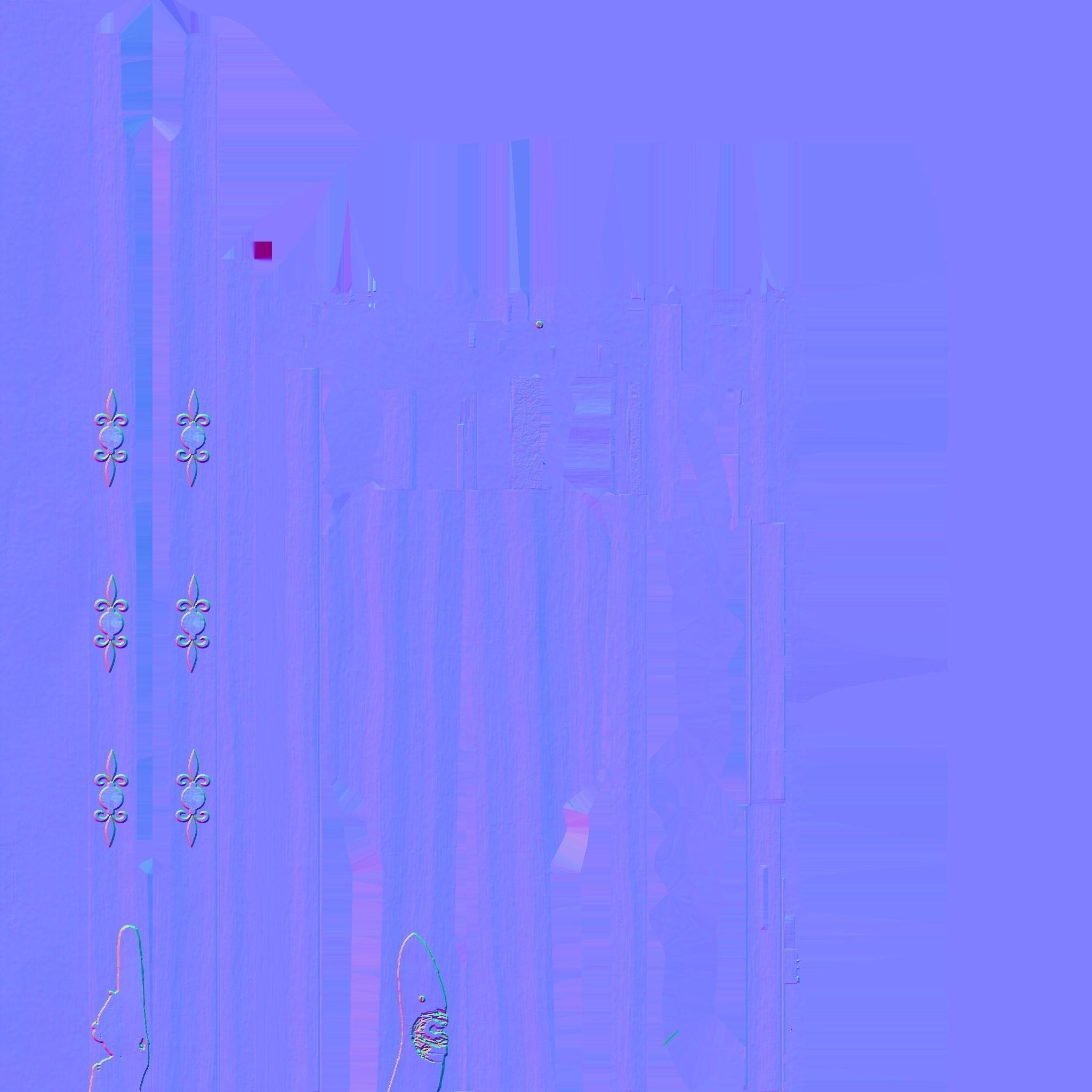 Bandollet rifle lowpoly Low-poly 3D model_12