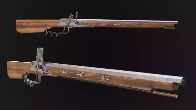 Bandollet rifle lowpoly