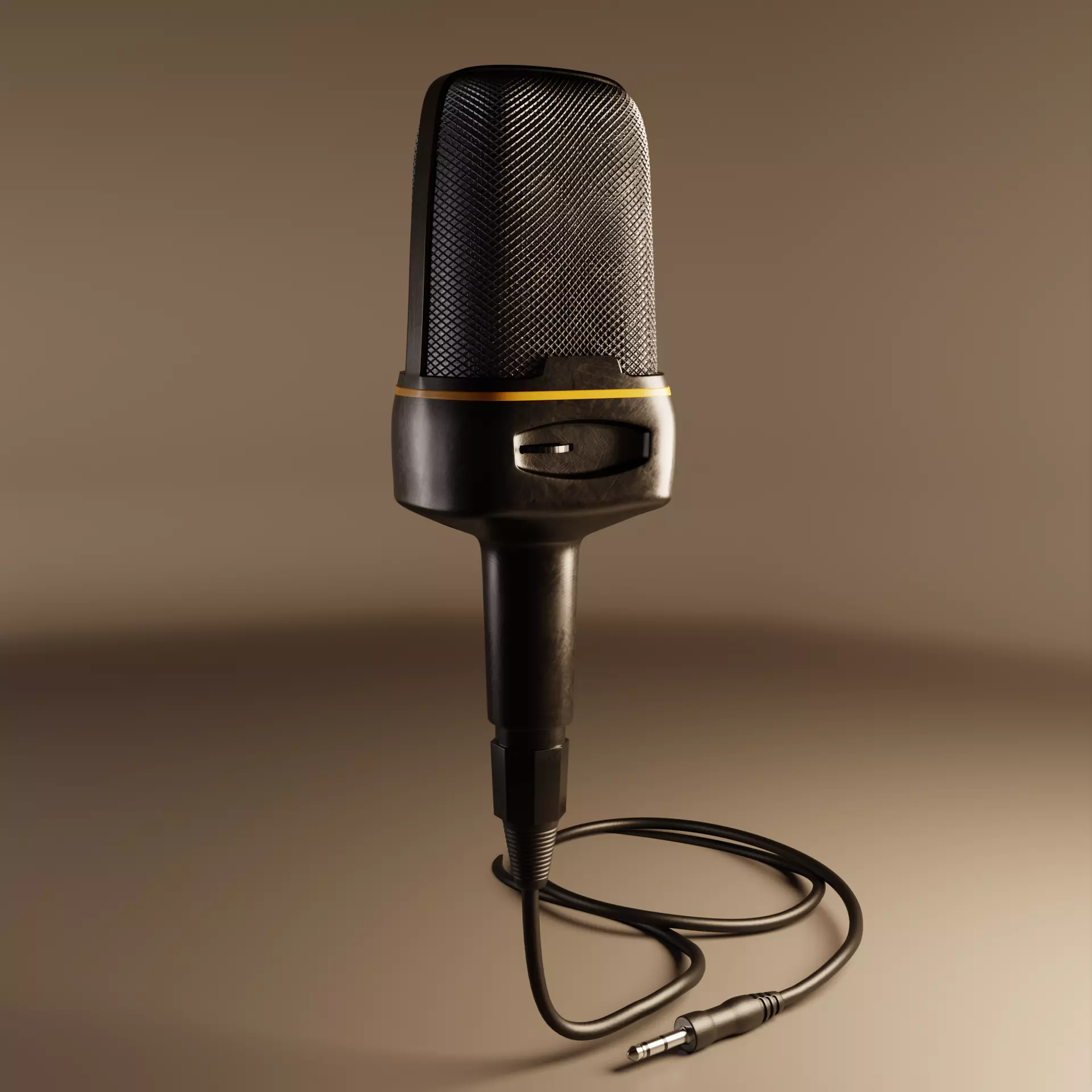 Desktop Microphone P2 3D model_0