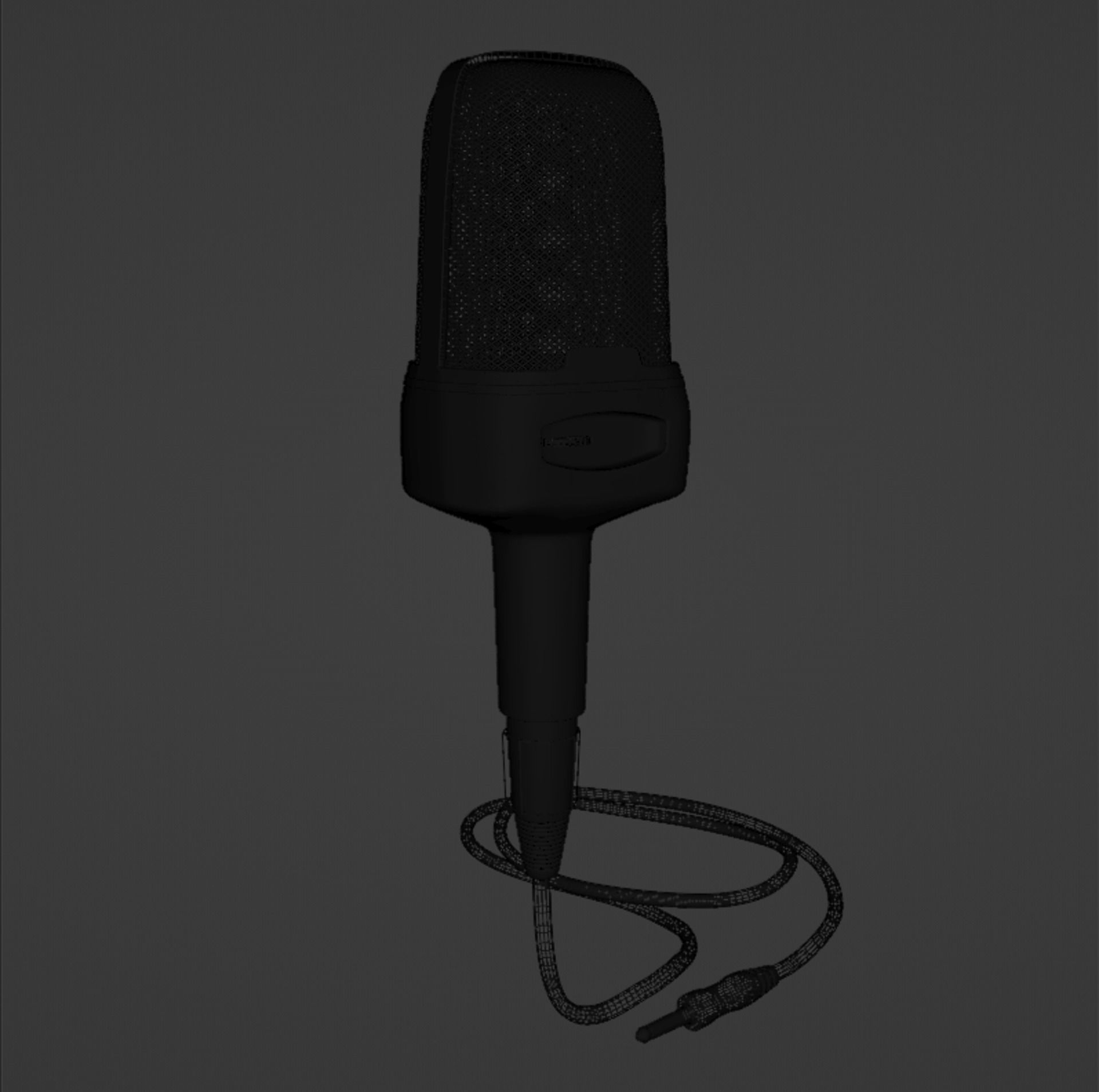 Desktop Microphone P2 3D model_4