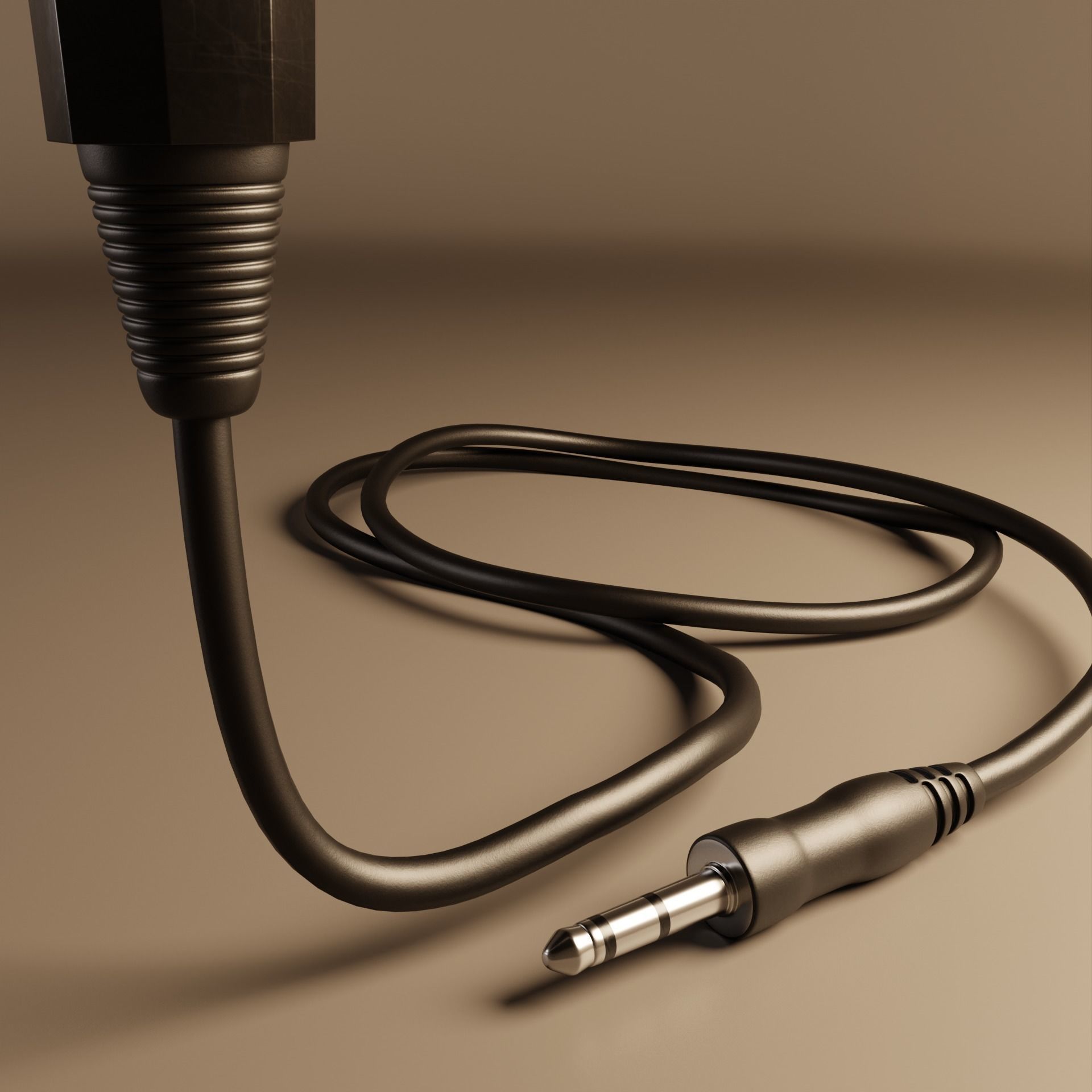Desktop Microphone P2 3D model_2