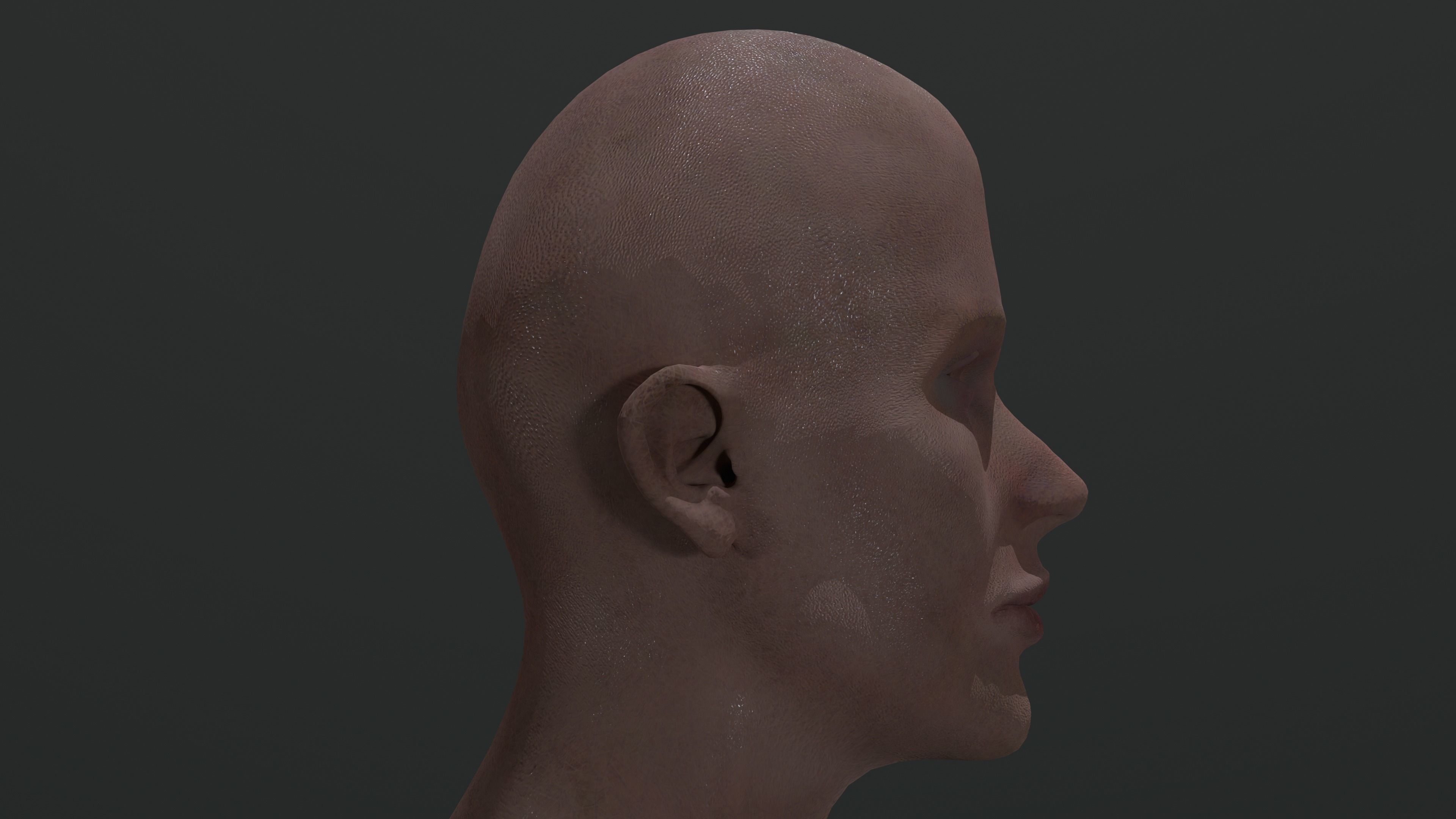 CILLIAN MURPHY HEAD Low-poly 3D model_5