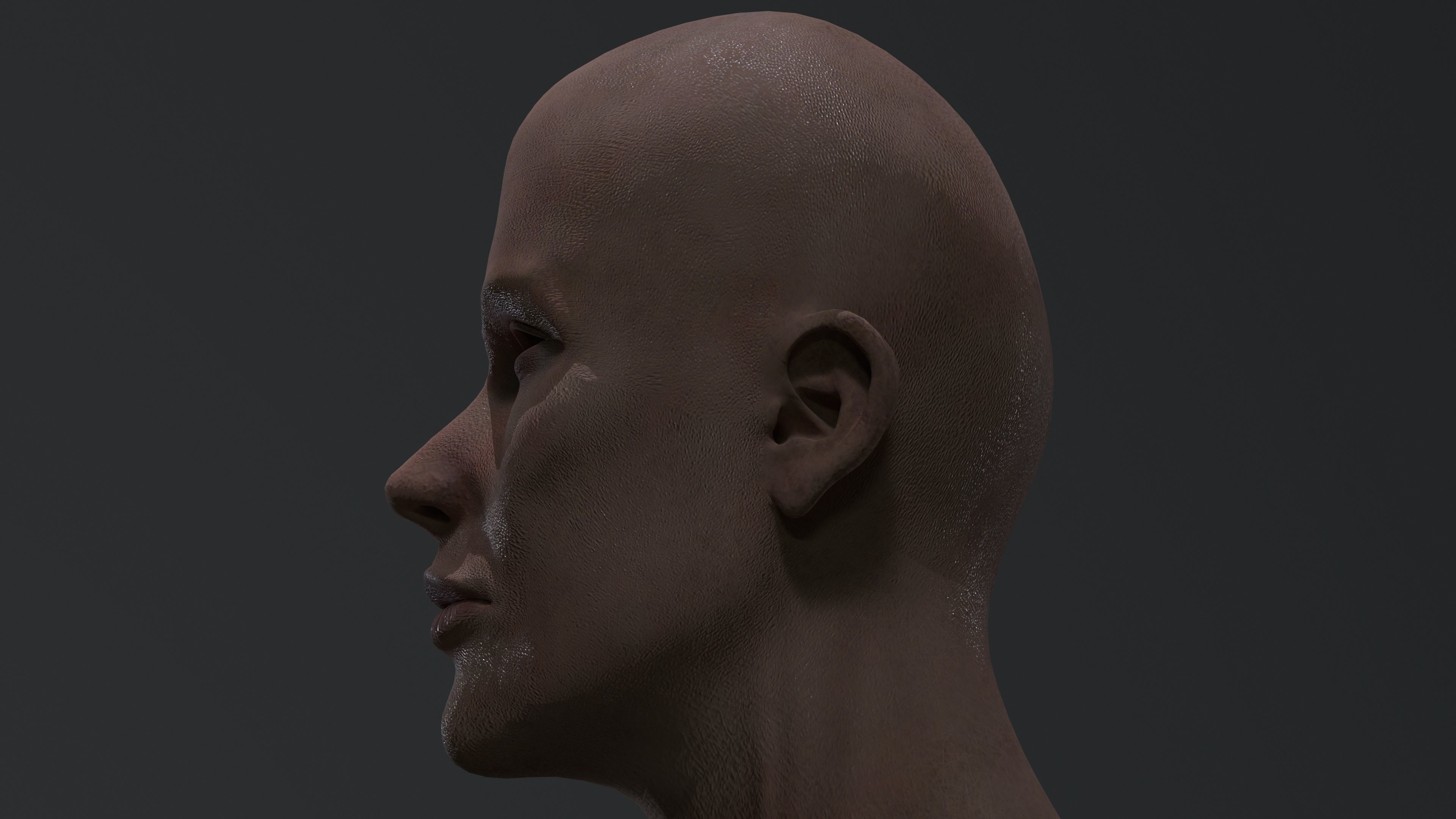CILLIAN MURPHY HEAD Low-poly 3D model_4