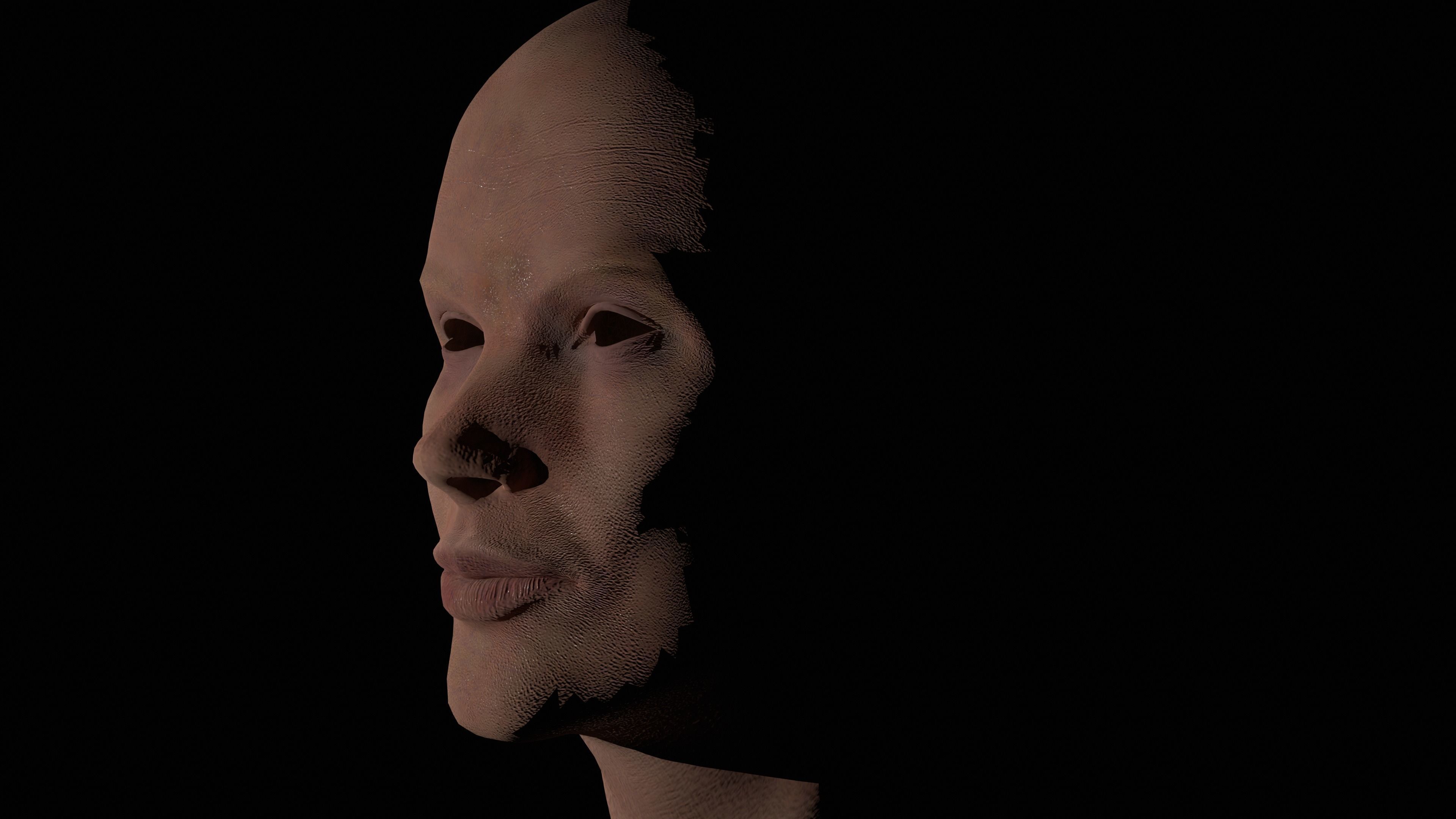 CILLIAN MURPHY HEAD Low-poly 3D model_8