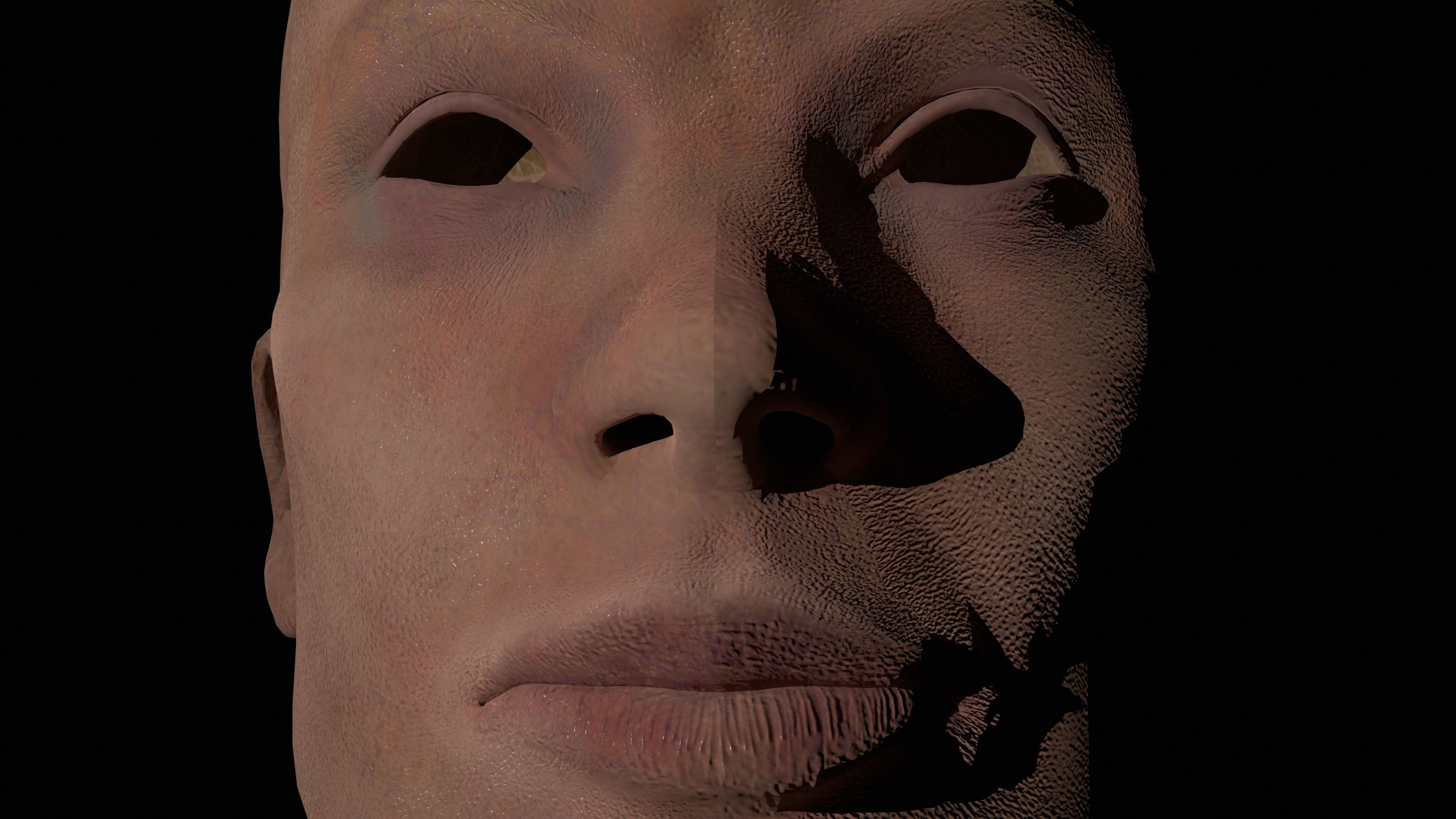 CILLIAN MURPHY HEAD Low-poly 3D model_15