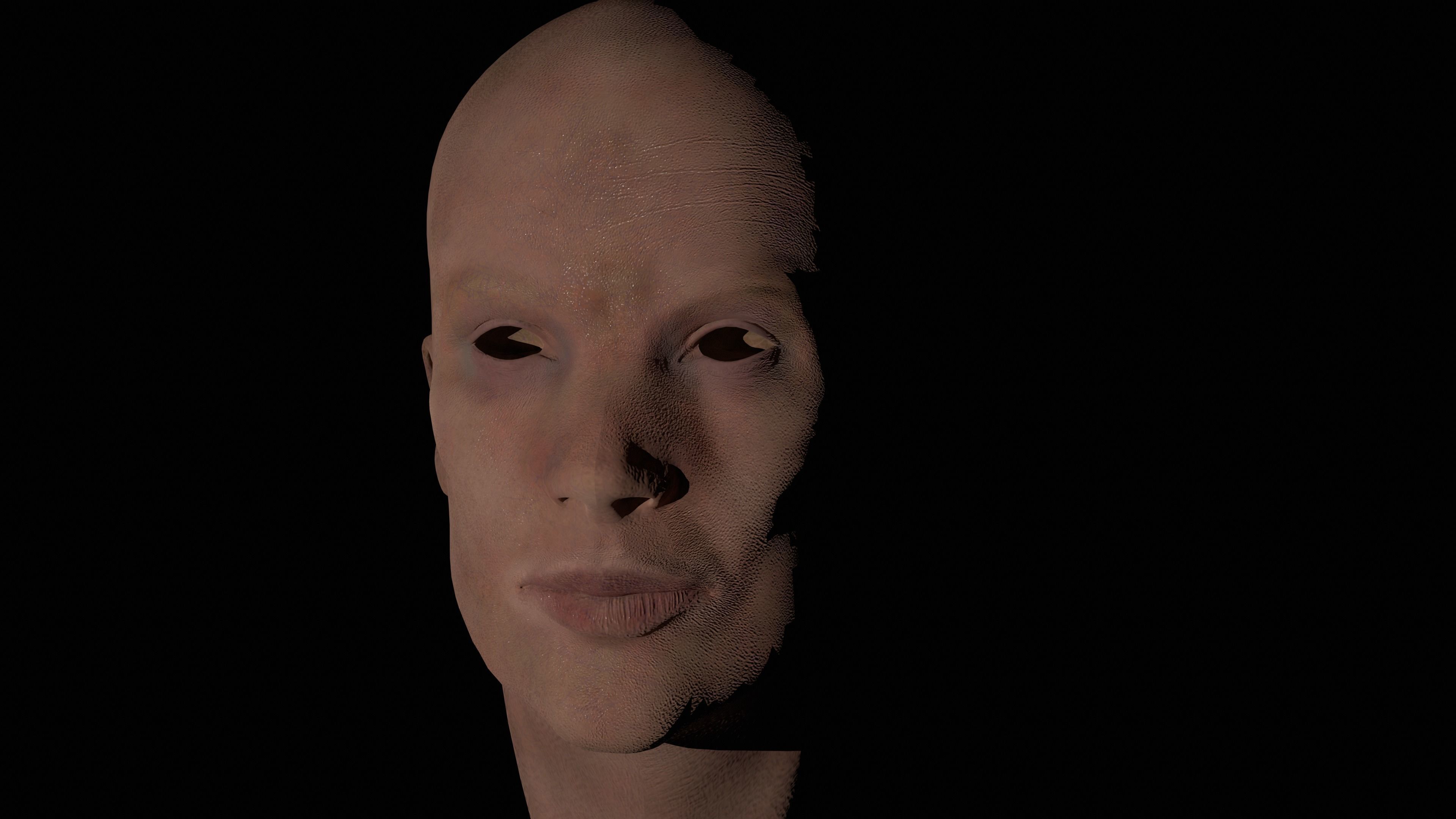 CILLIAN MURPHY HEAD Low-poly 3D model_10