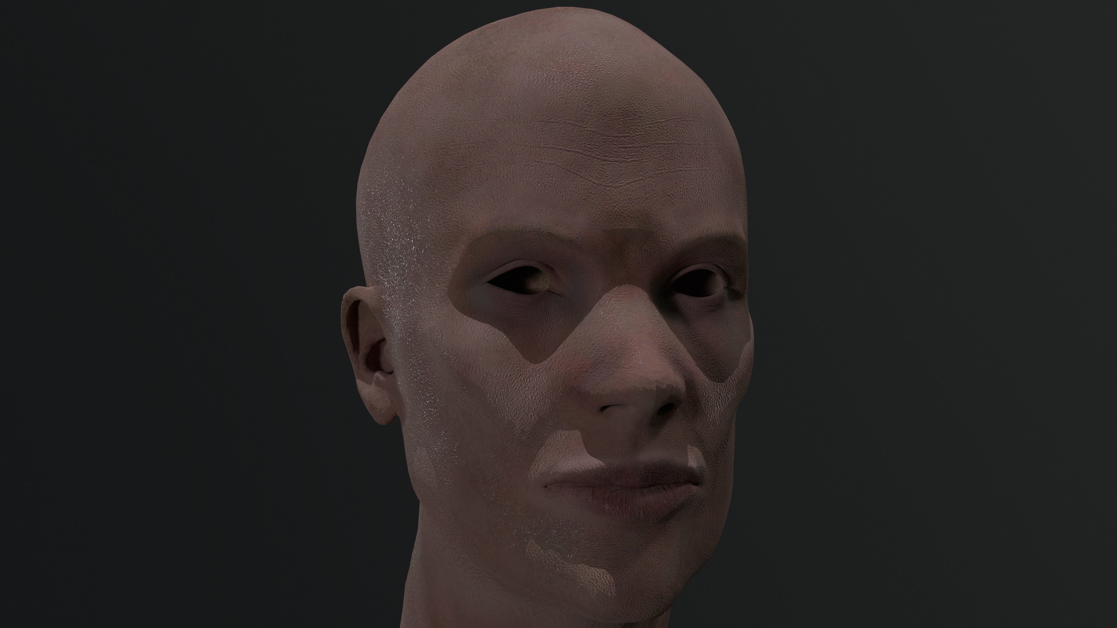 CILLIAN MURPHY HEAD Low-poly 3D model_2
