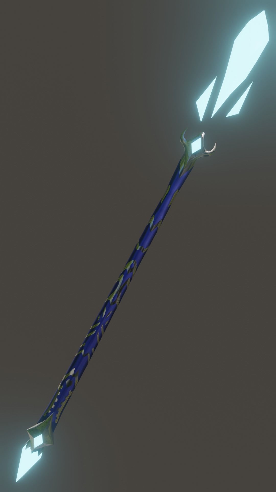 Magic Ice Staff 3D model_1