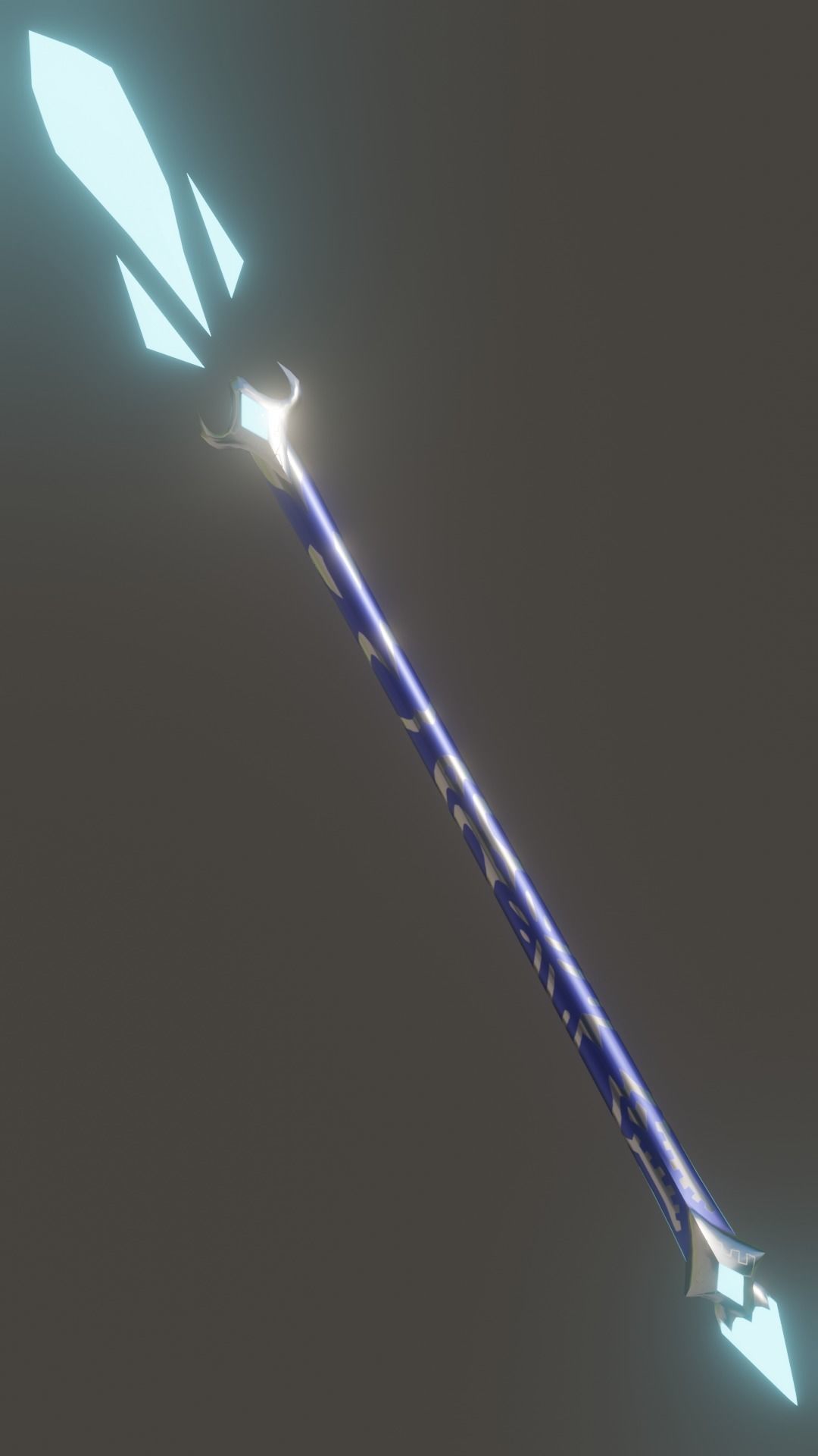 Magic Ice Staff 3D model_4
