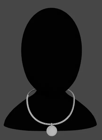 Discover the Magic of Digital Art cuban chain Low-poly 3D model_0