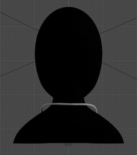 Discover the Magic of Digital Art cuban chain Low-poly 3D model_2