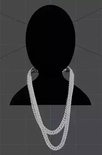 Three-dimensional art that you can carry with you Cuban chain