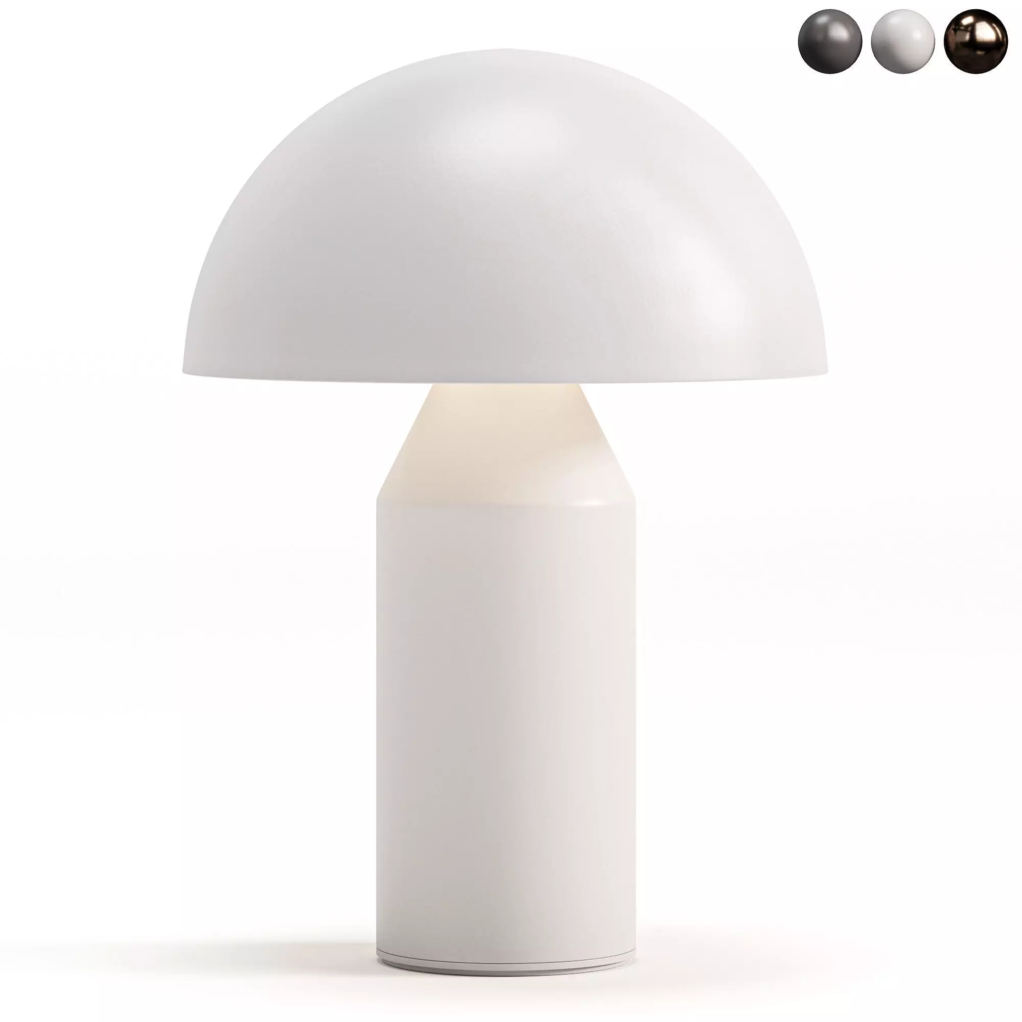 Atollo Glass Table Lamp By Lumens 3D model_0