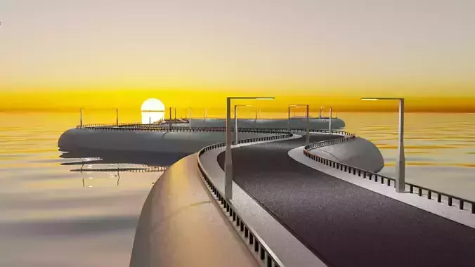 Procedural Road 3D model