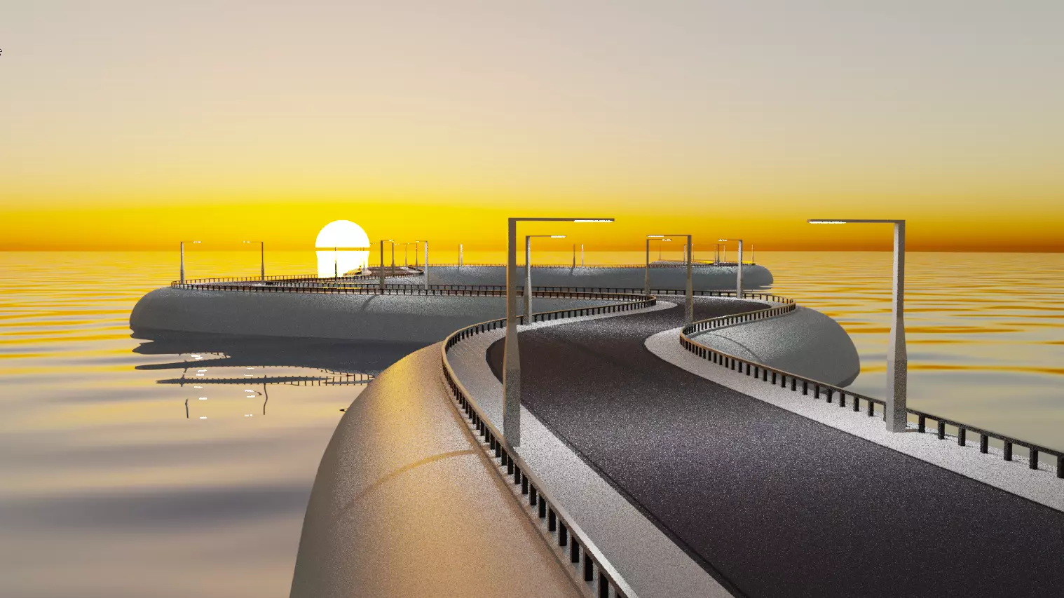 Procedural Road 3D model_0
