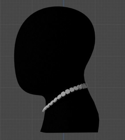 Elevate your Style to the Next Level cuban chain Low-poly 3D model_1