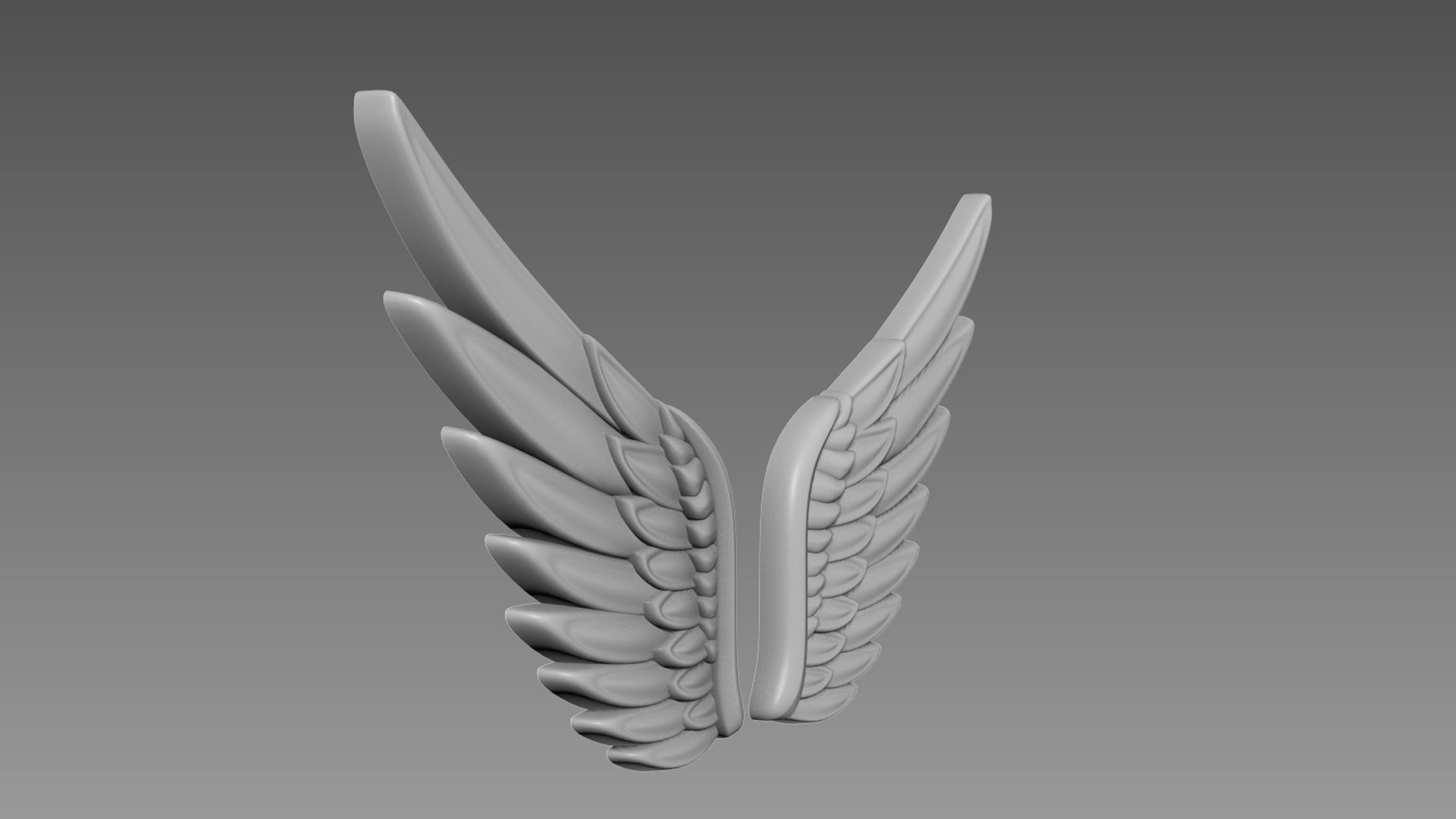 Wings relief 3D model_2