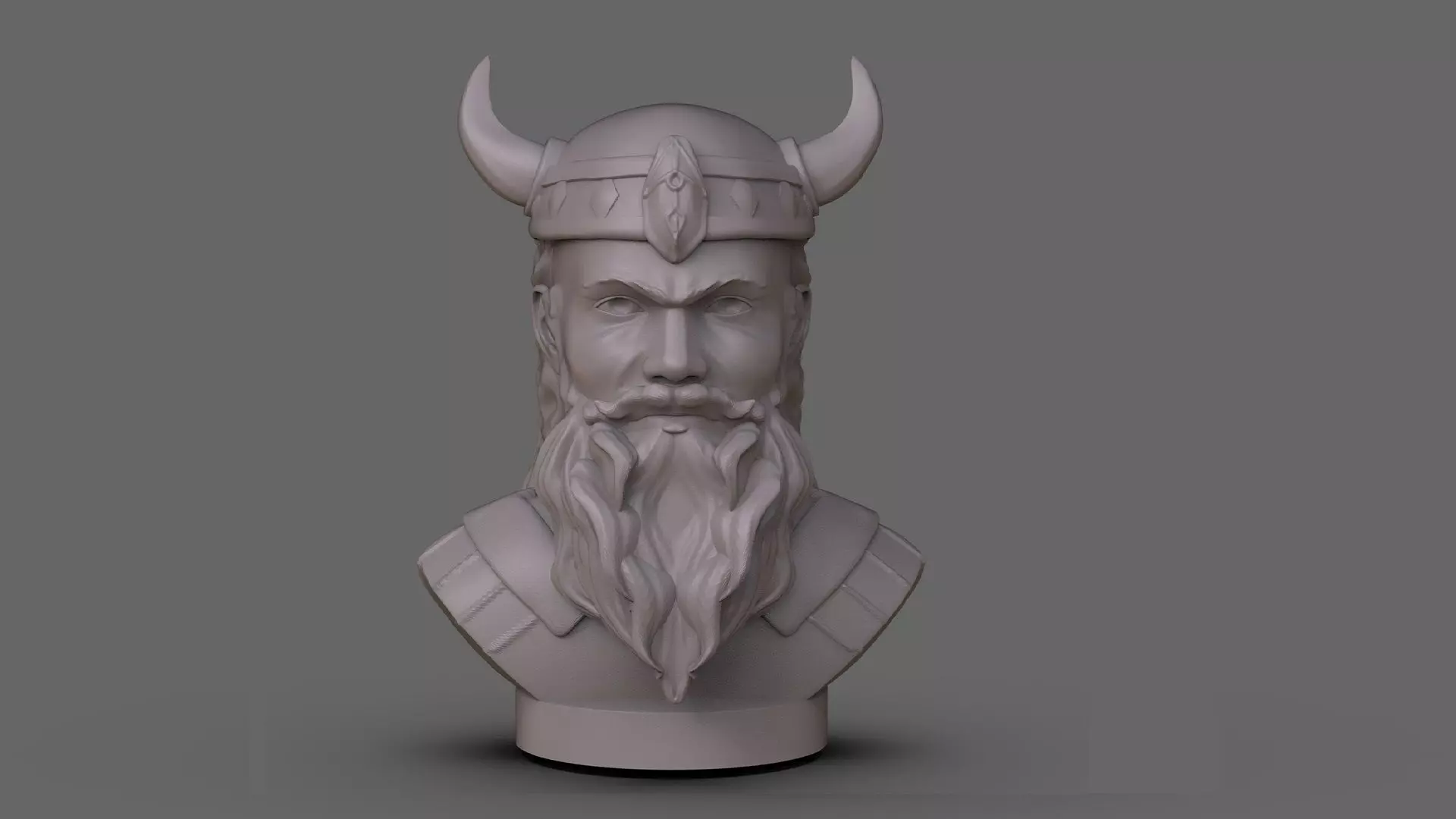 Viking Bust 3D print model_0