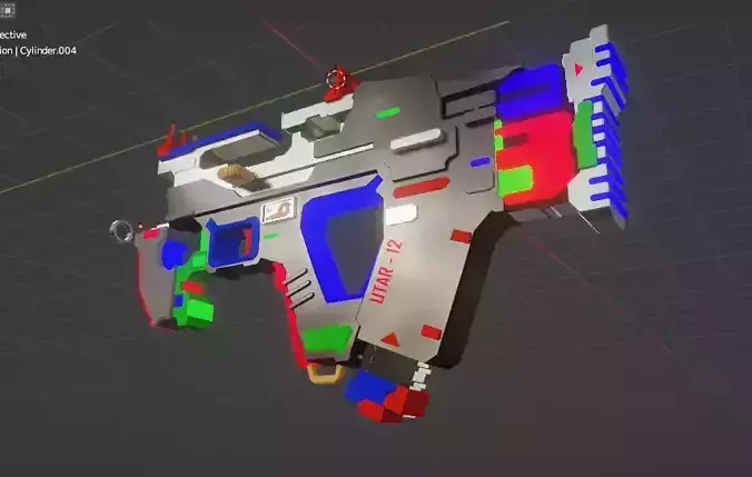 Sci-fi gun Model 