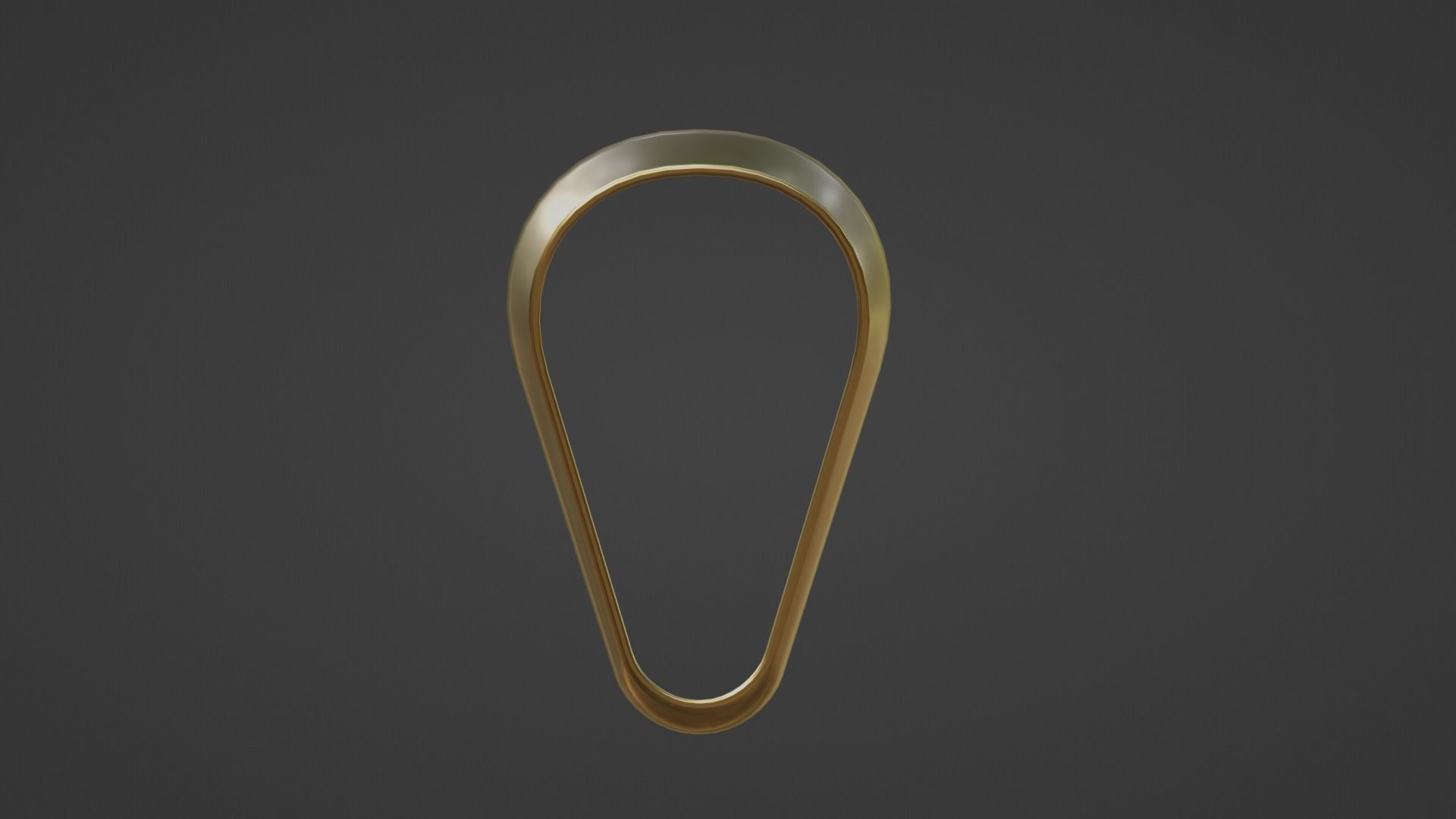 extra large pendant bail xxl 3D print model_1