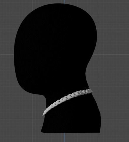 Explore the Future of Style with Our Cuban Chains Low-poly 3D model_1