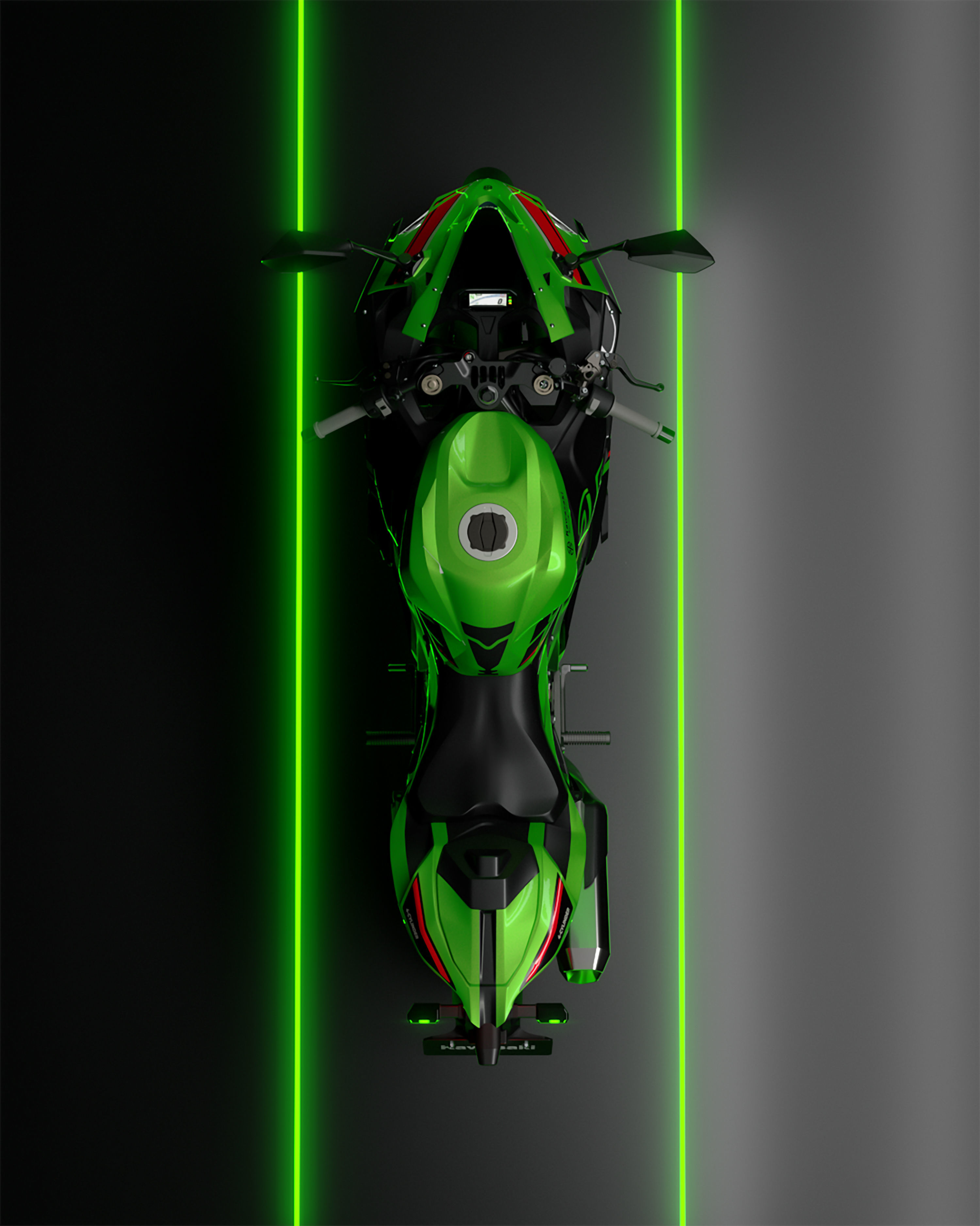 Kawasaki Ninja ZX 25 400 RR 3D model_21