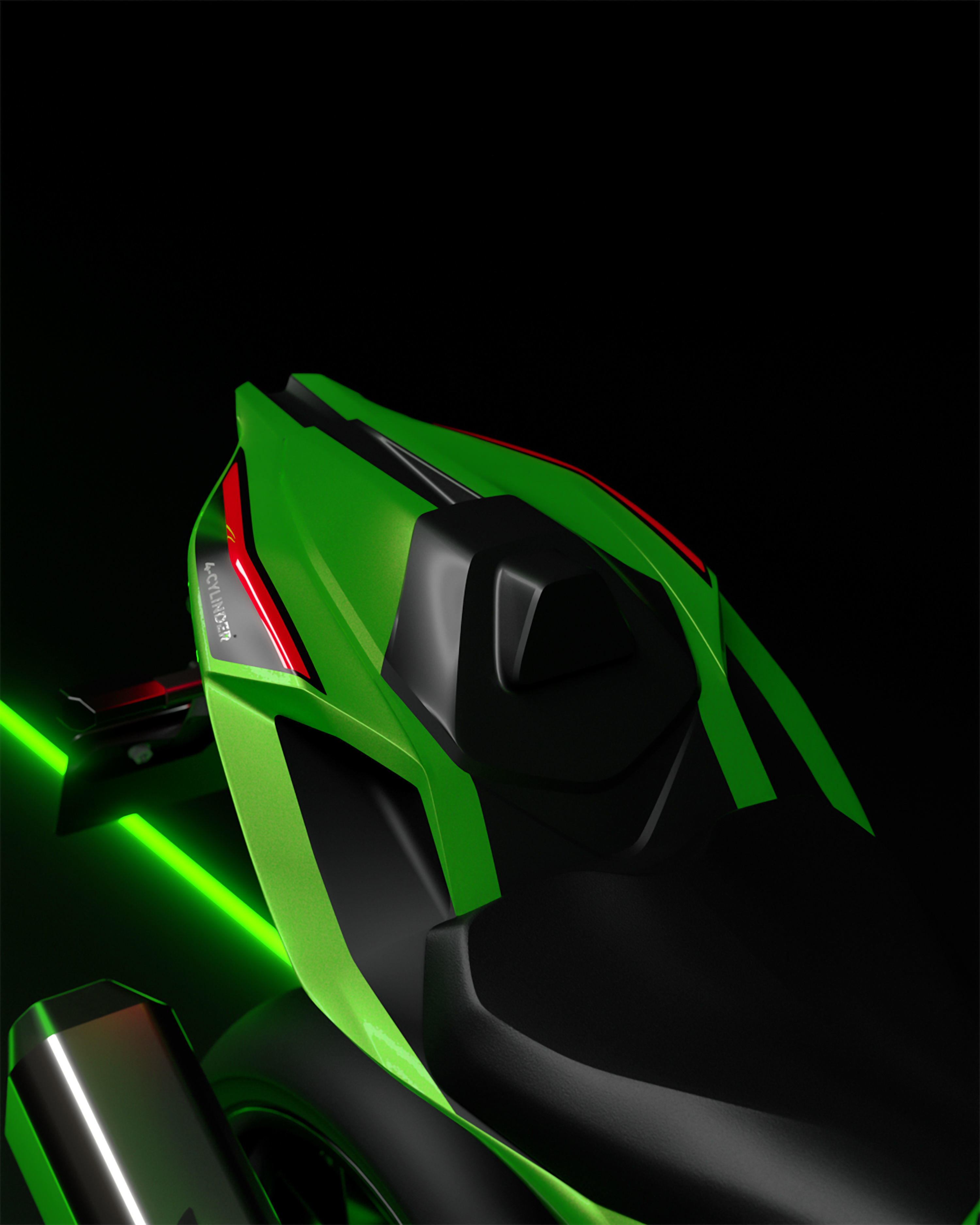 Kawasaki Ninja ZX 25 400 RR 3D model_1