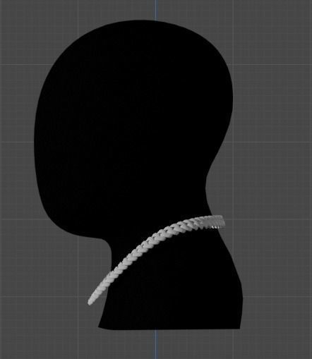 Three-Dimensional Elegance at your fingertips cuban chain Low-poly 3D model_1