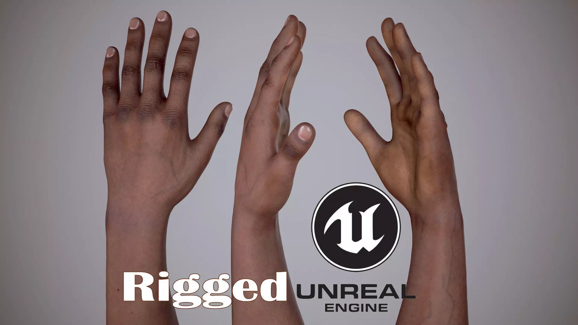 FPS Arms 02 Low-poly 3D model_0