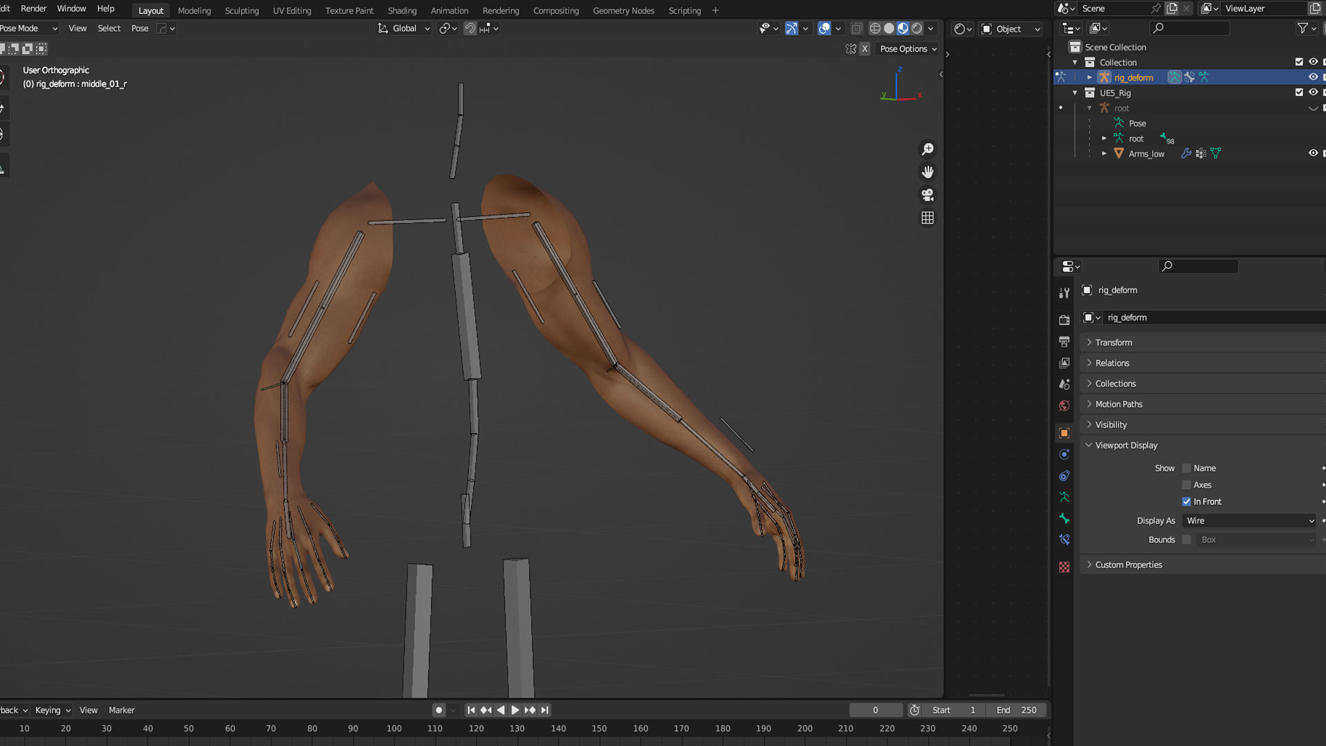 FPS Arms 02 Low-poly 3D model_16