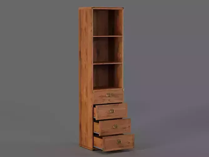 Indiana Bookcase 02 3D model