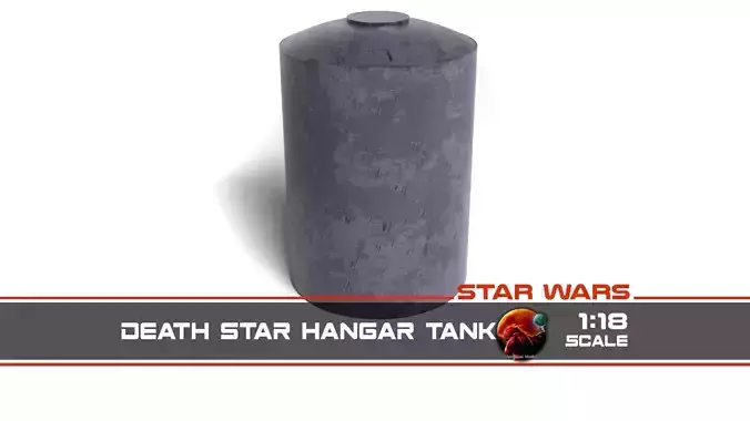 Death Star Hangar Tank 1-18 scale Kenner Hasbro Free 3D print model