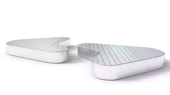 Outdoor Metal Wood Bench 001