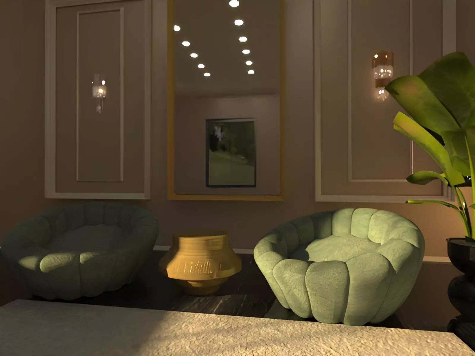 ROUND SOFA 3D model_0