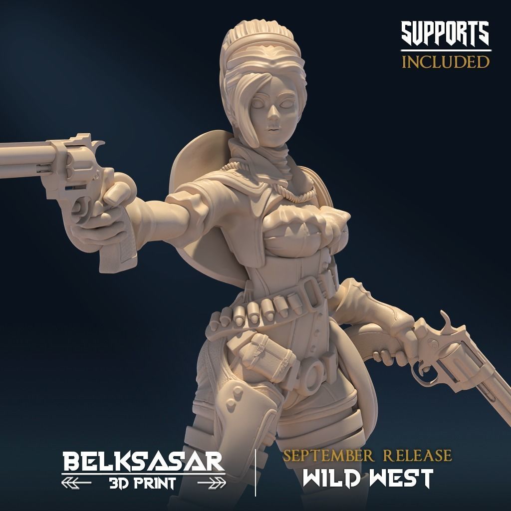 Gunslinger D 3D print model_3