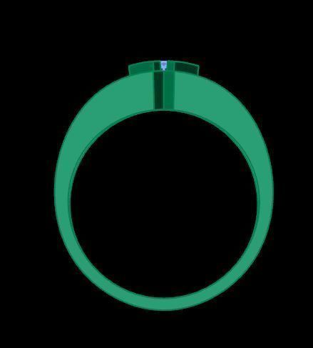 man ring 3D print model_12