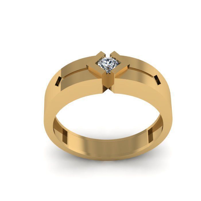 man ring 3D print model_3