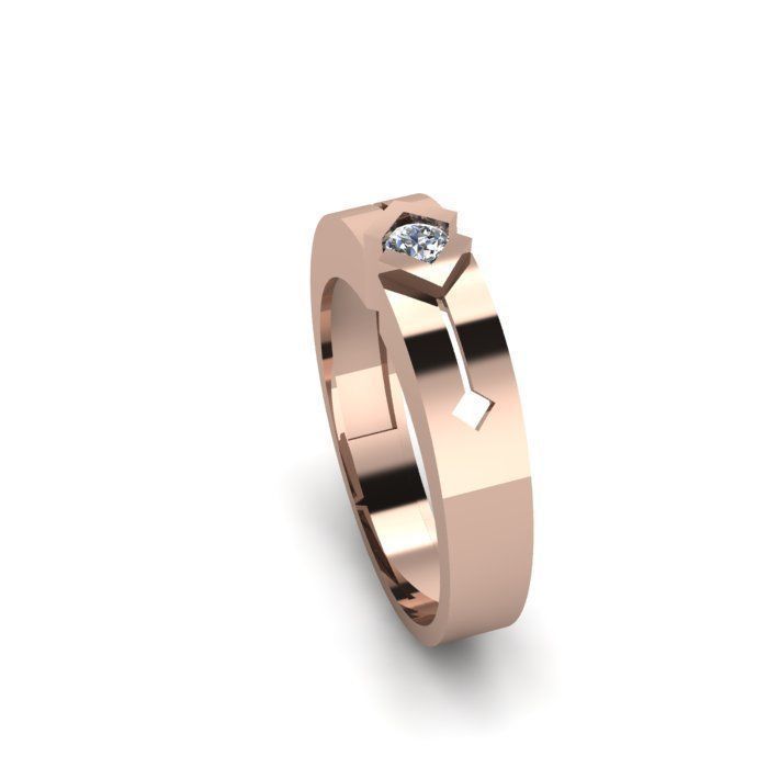 man ring 3D print model_8