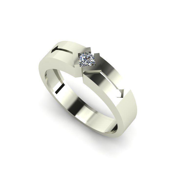 man ring 3D print model_1