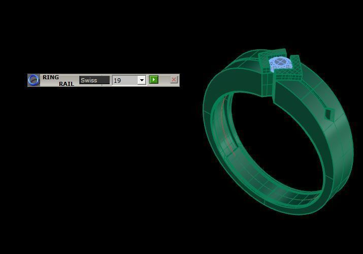 man ring 3D print model_15