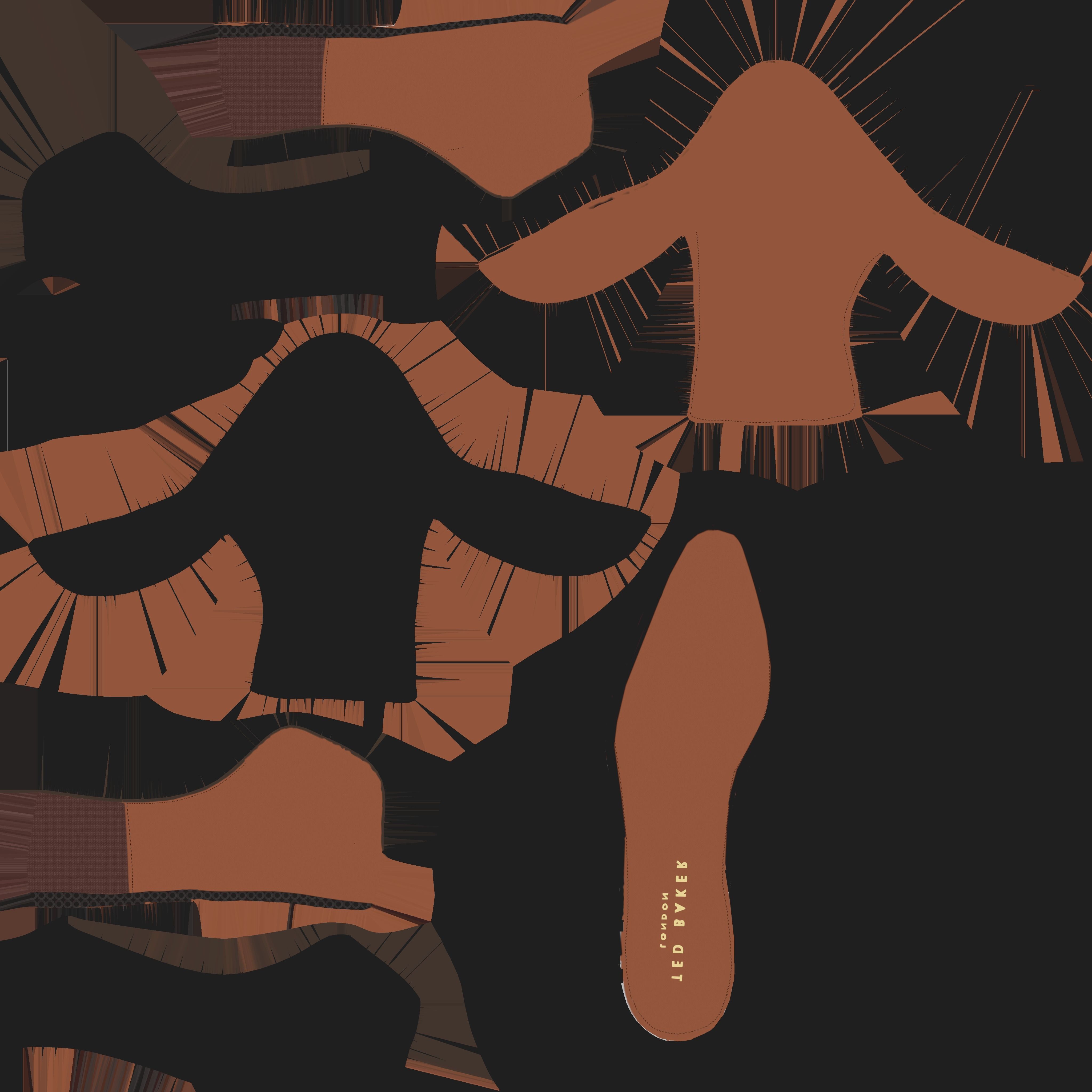 Formula Shoe Low-poly 3D model_10