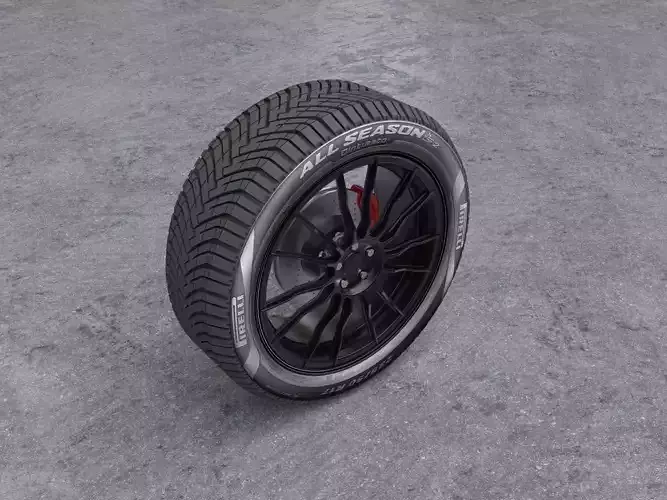 Pirelli Car Wheel 17R 3D Model