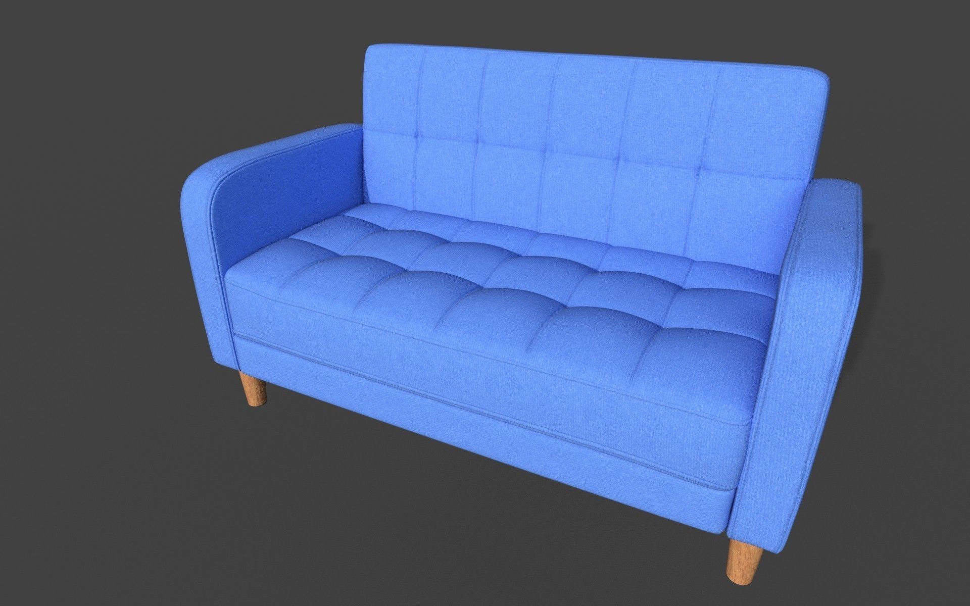Sofa3d Low-poly 3D model_2